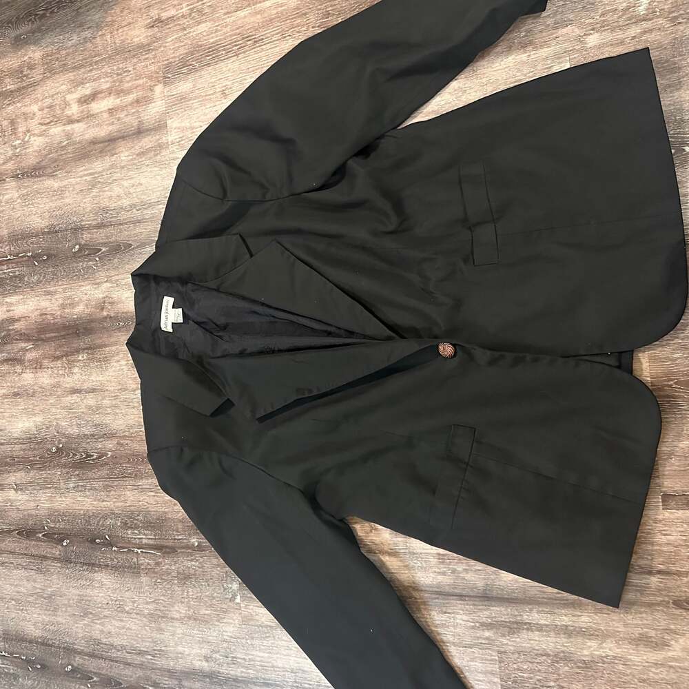 Adrian Jordan Black Blazer with gold buttons, size 20